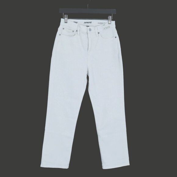 J.Crew Petite Classic Straight Jean In White Women's 26P Casual Everyday Weekend - Picture 2 of 16